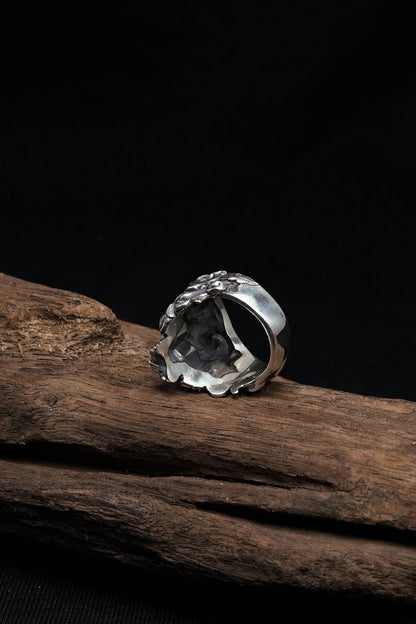 Retro Skull 925 Sterling Silver Ring