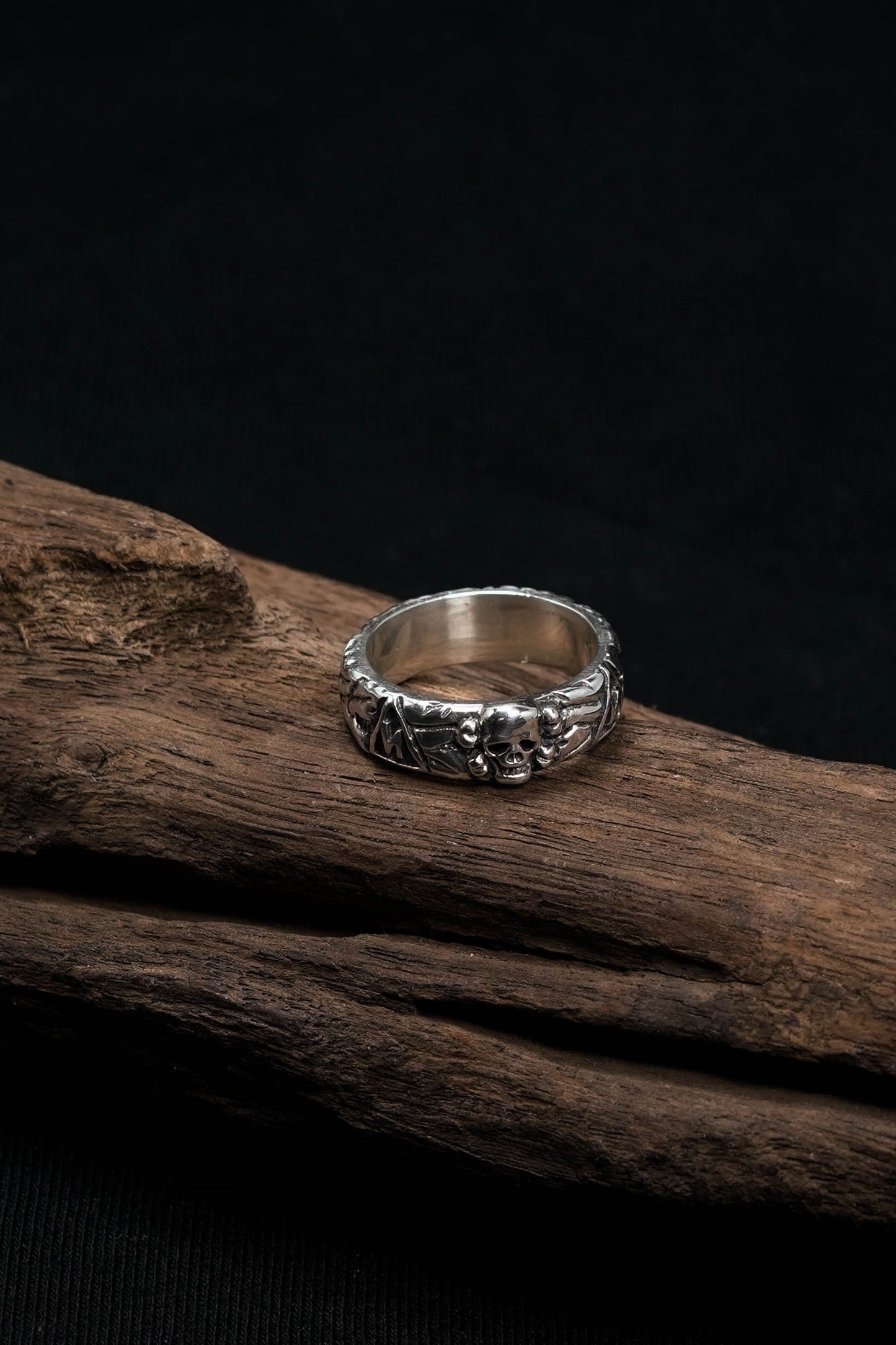 Small Skull Retro 925 Sterling Silver Ring