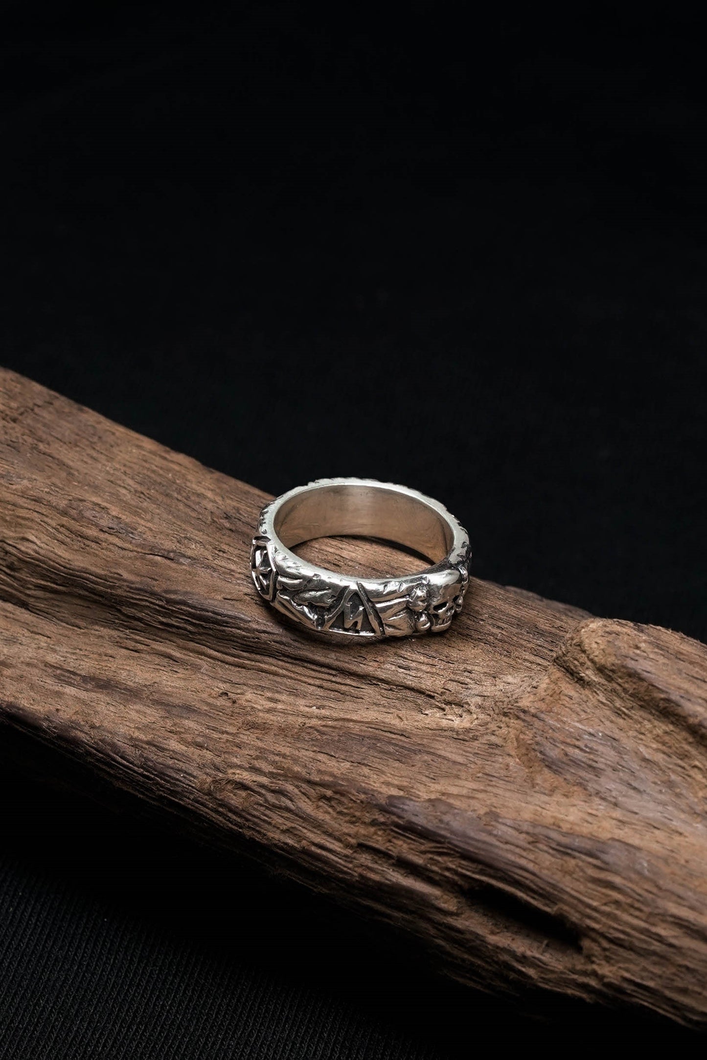 Small Skull Retro 925 Sterling Silver Ring