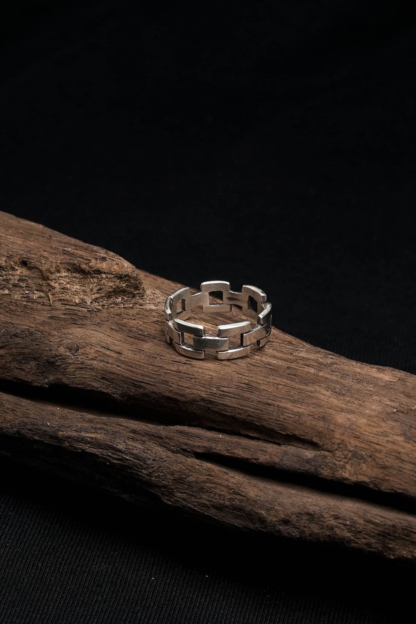 Chain Ring Retro 925 Sterling Silver