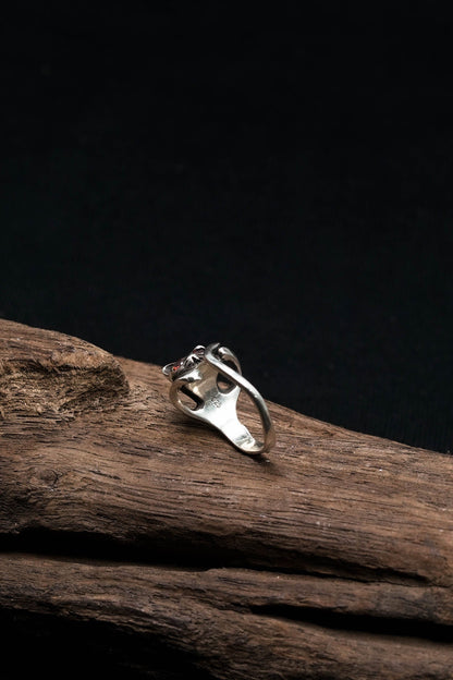 Fox Head Retro 925 Sterling Silver Ring