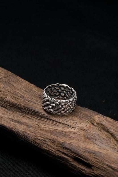 Classic Web Retro 925 Sterling Silver Ring