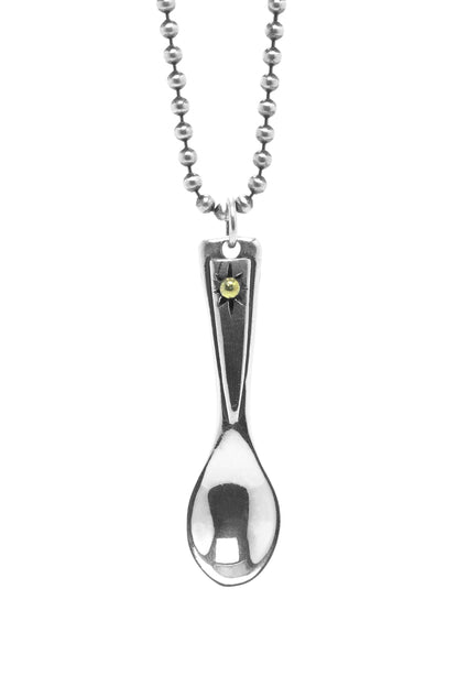 TS® Antique Silver Spoon Pendant