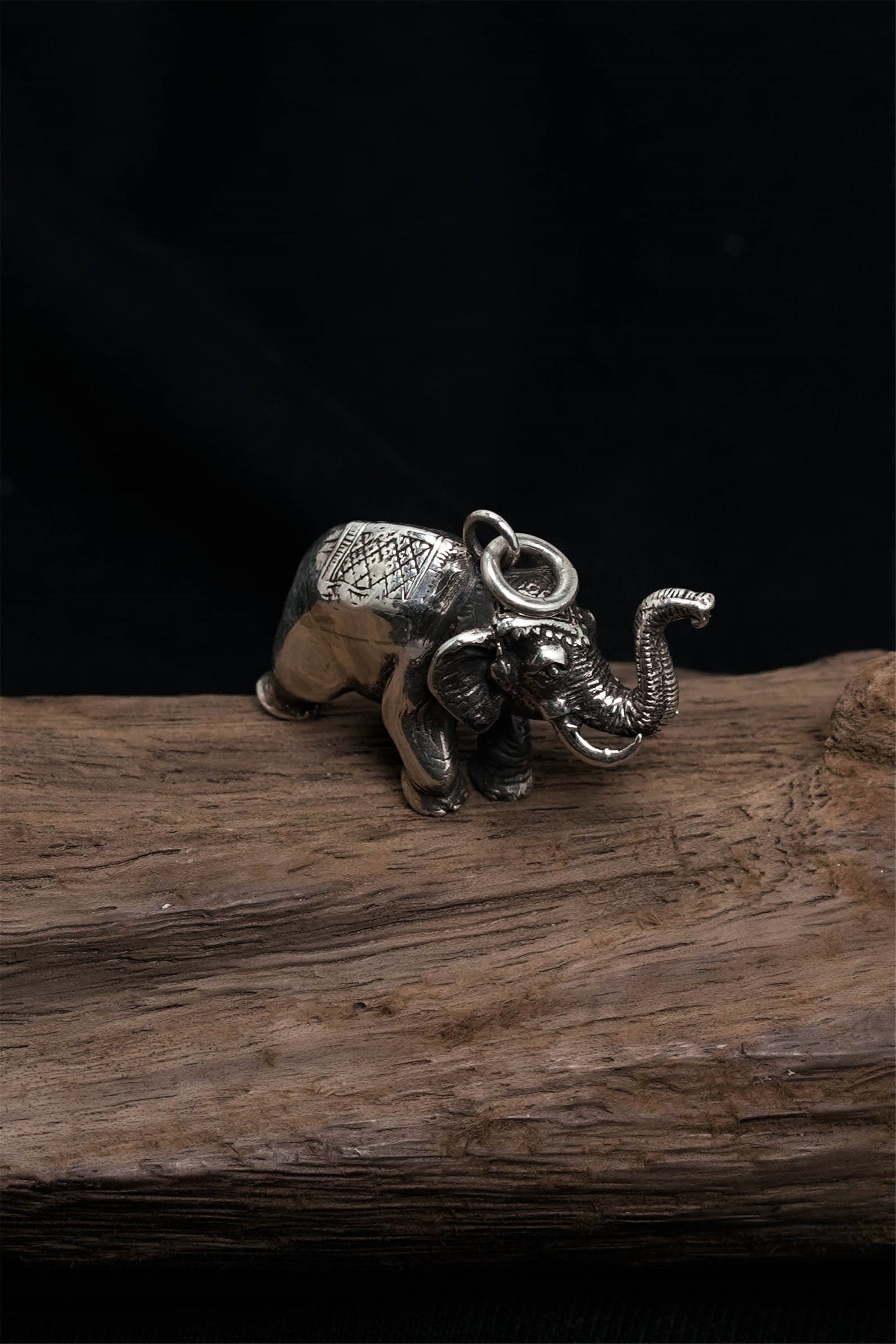 Elephant Pendant Retro 925 Sterling Silver
