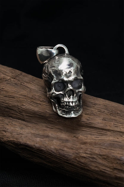 TS® Retro Skull Pendant 925 Sterling Silver