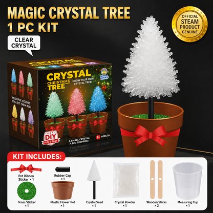 Crystal Growing Kit with 6 Crystals for science experiment, steam learning, birthday gift