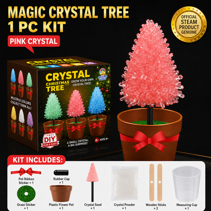 Crystal Growing Kit with 6 Crystals for science experiment, steam learning, birthday gift