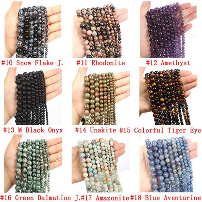 Wholesale  Gemstone Beads 4mm 6mm 8mm 10mm 12mm  Loose Bead -Free Shipping（II）