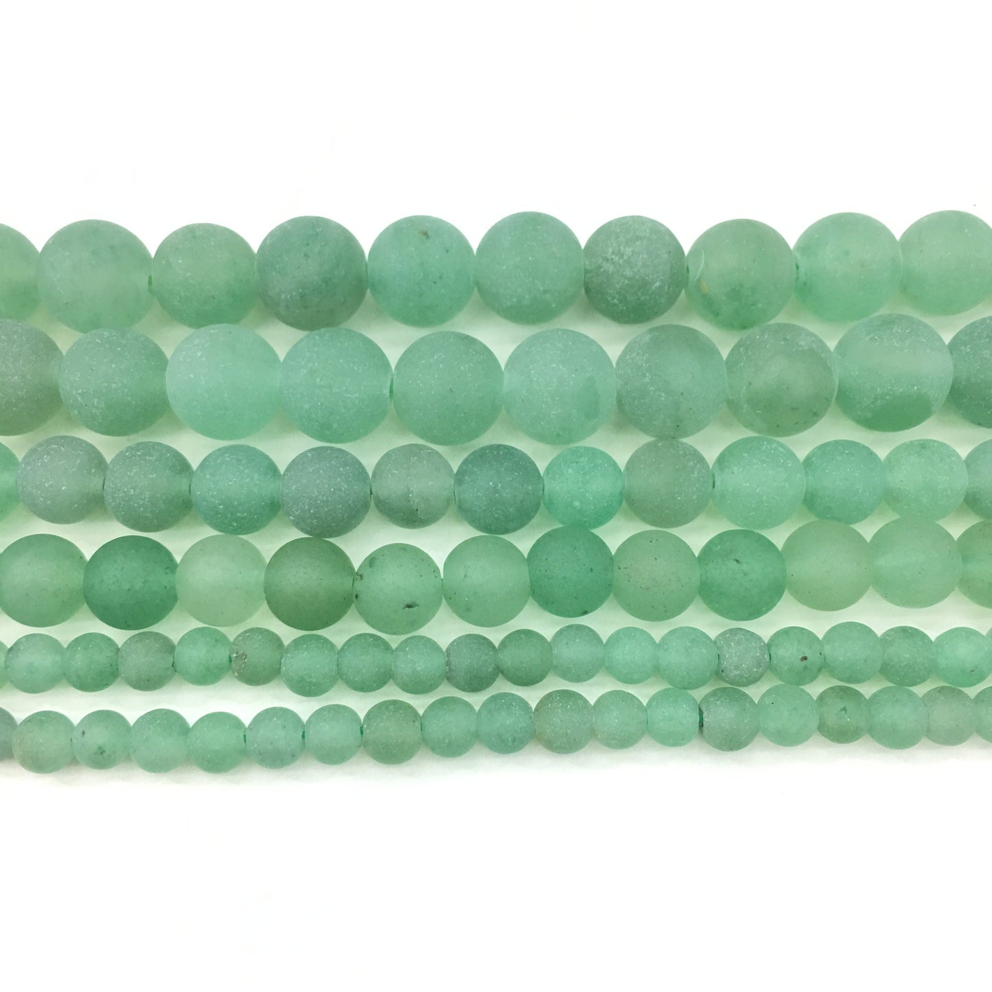 Natural Matte Adventurine Jasper Round Beads