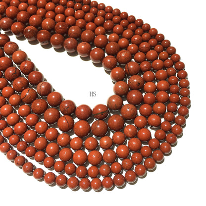Natural Red Jasper Round Beads