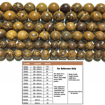 Natural Elephant Skin Jasper Round Beads