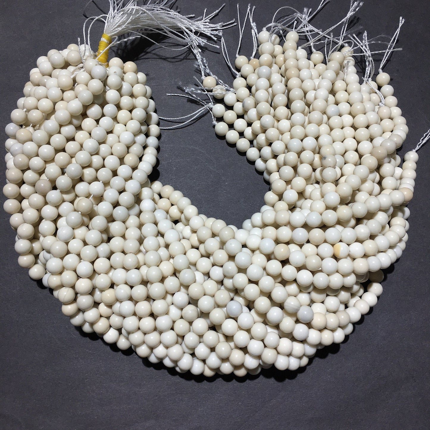Natural Ivory Jade Beads Loose Bead