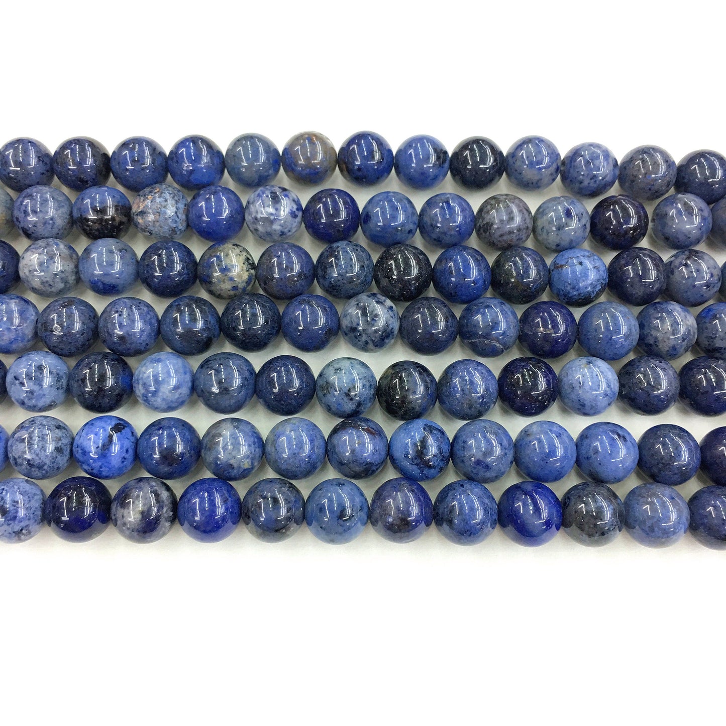 Natural Blue Sunset Stone Round Shape Beads