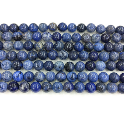 Natural Blue Sunset Stone Round Shape Beads