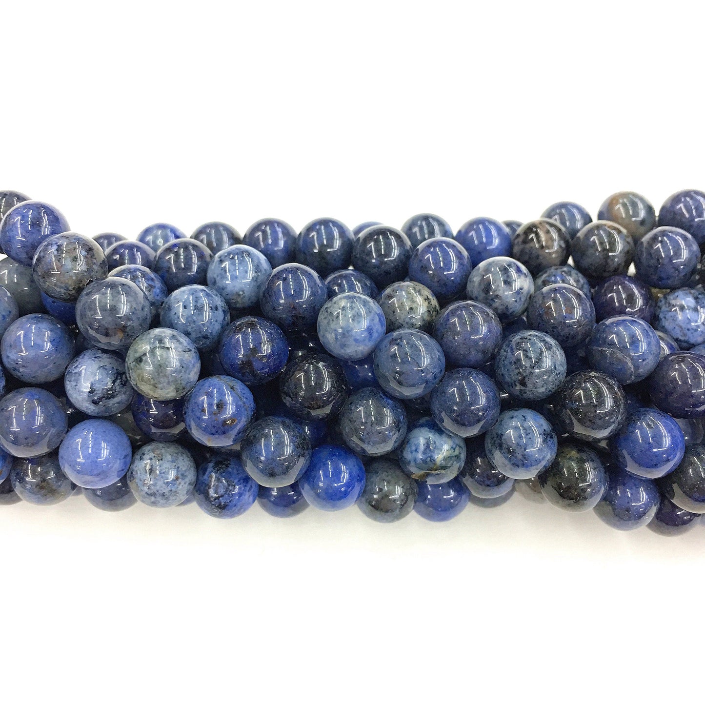 Natural Blue Sunset Stone Round Shape Beads
