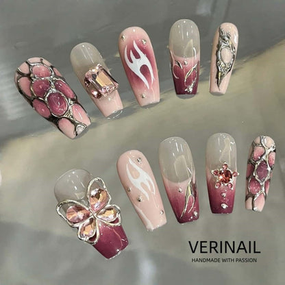 #4 Press-On Nails Box Handmade, Reusable, Unique Styles